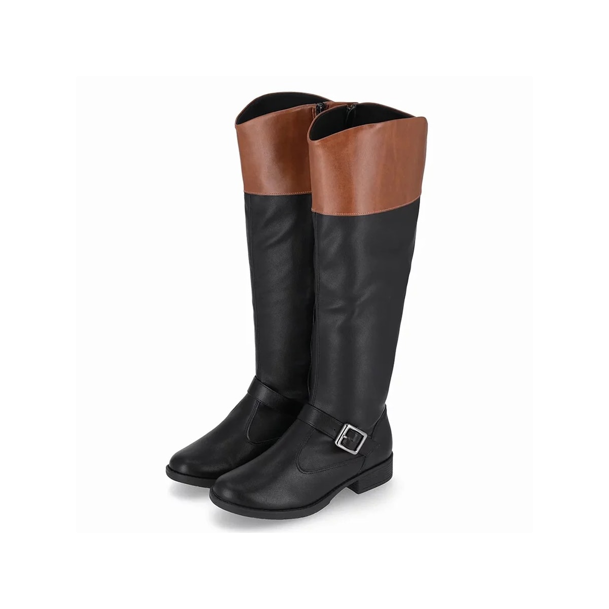 Bota Piccadilly Cano Longo 653005 Preto/Caramelo Bota Piccadilly Cano Longo 653005 Preto/Caramelo