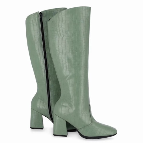 Detalhe - Bota Piccadilly Cano Longo 751009 Folha