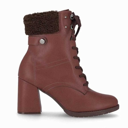 Detalhe - Bota Piccadilly Coturno Salto Alto 343005 Pinhao