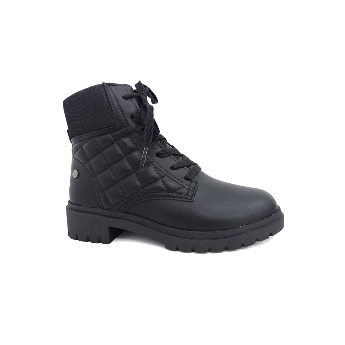 Bota Pink Cats Coturno Infantil V3351 Preto Bota Pink Cats Coturno Infantil V3351 Preto