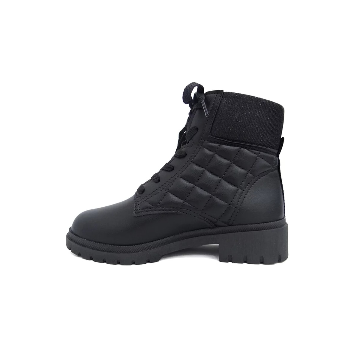 Bota Pink Cats Coturno Infantil V3351 Preto Bota Pink Cats Coturno Infantil V3351 Preto