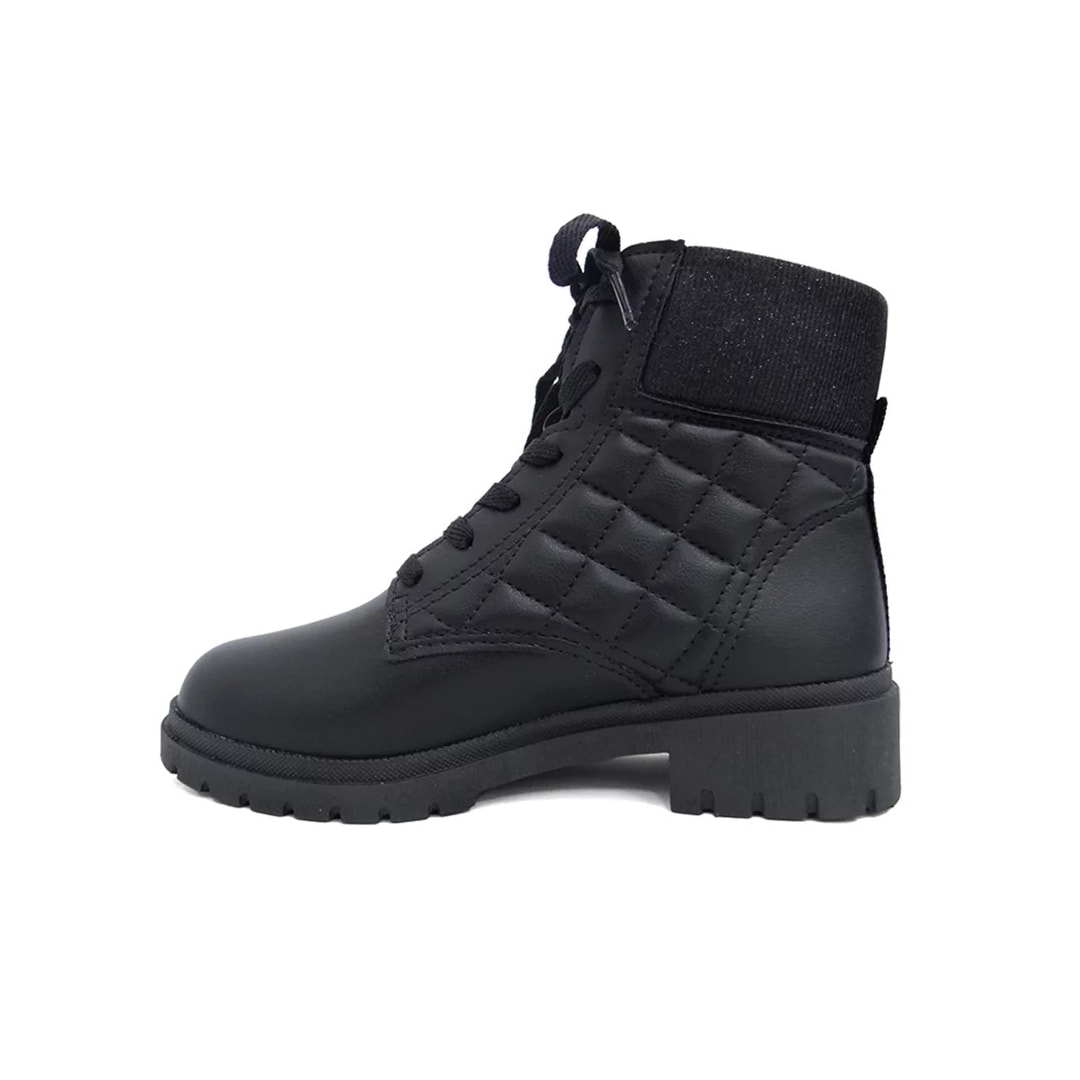 Bota Pink Cats Coturno Infantil V3351 Preto Bota Pink Cats Coturno Infantil V3351 Preto