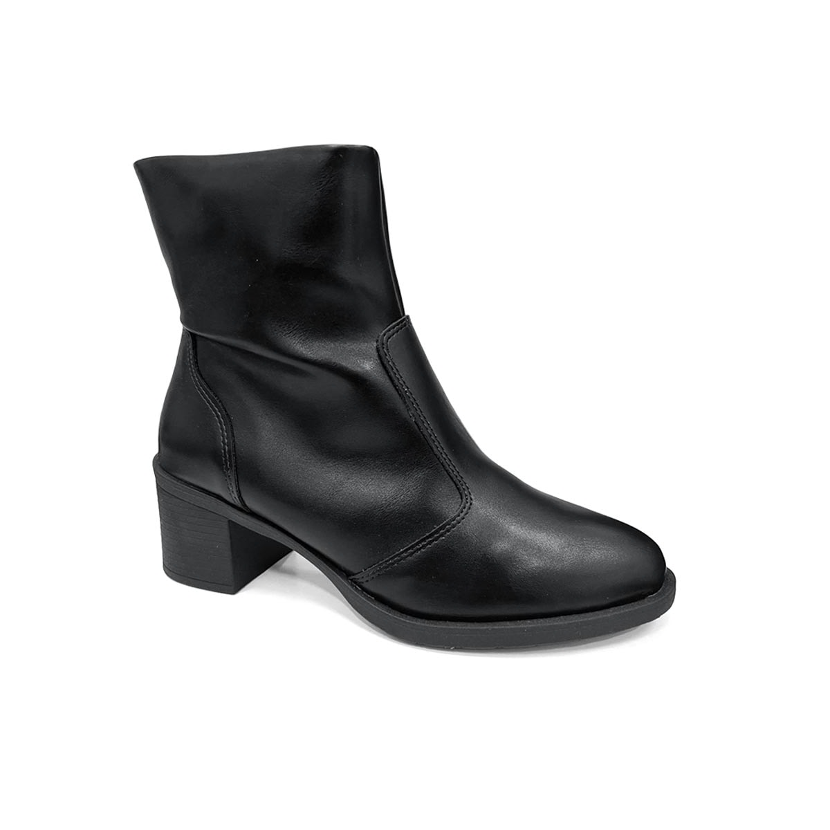 Bota Sua Cia Cano Curto Salto Baixo 8438.16481 Preto