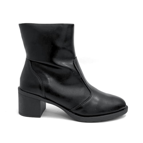 Detalhe - Bota Sua Cia Cano Curto Salto Baixo 8438.16481 Preto