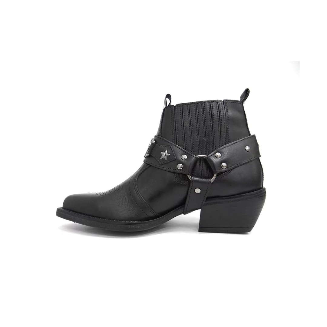 Bota Texana Country Masculina Couro 9005 Preto Bota Texana Country Masculina Couro 9005 Preto