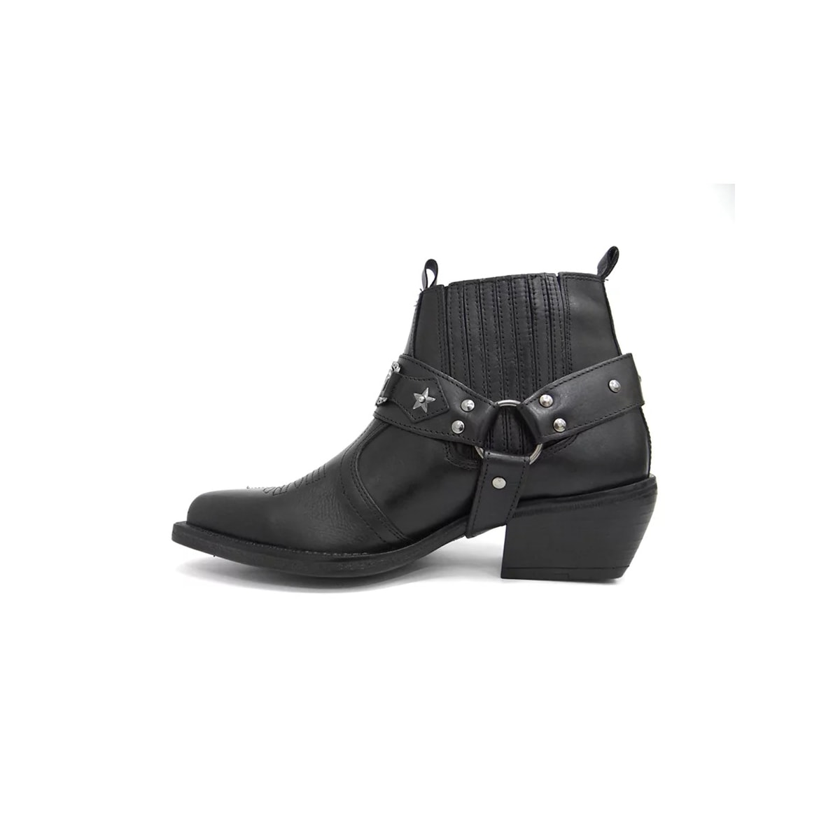 Bota Texana Country Masculina Couro 9005 Preto Bota Texana Country Masculina Couro 9005 Preto