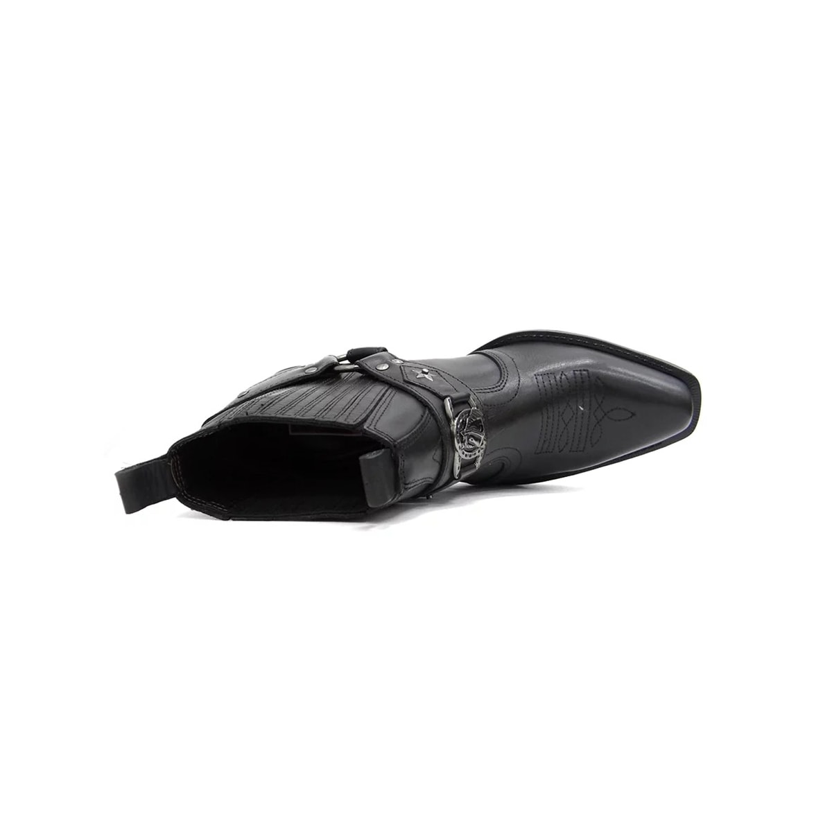 Bota Texana Country Masculina Couro 9005 Preto Bota Texana Country Masculina Couro 9005 Preto