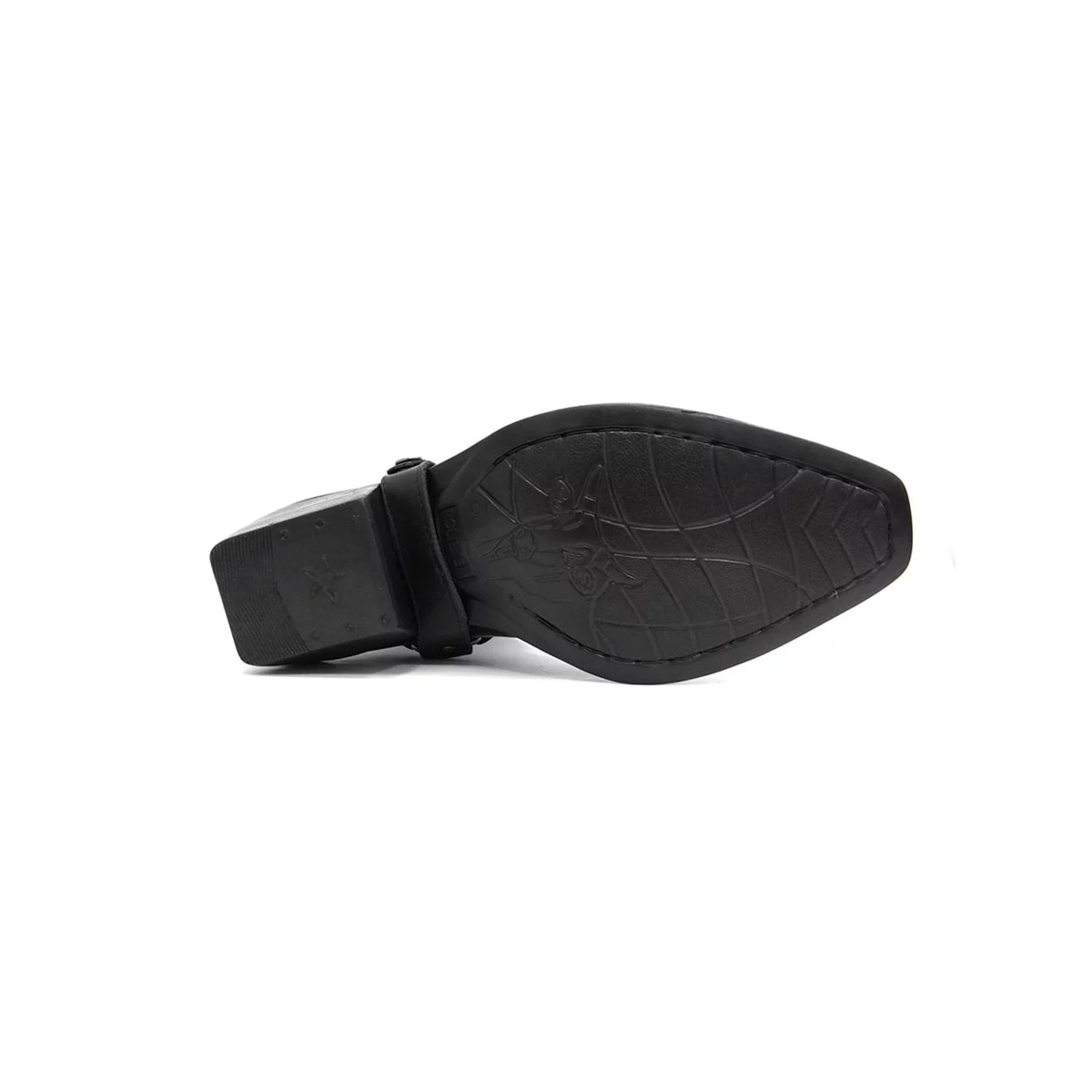Bota Texana Country Masculina Couro 9005 Preto