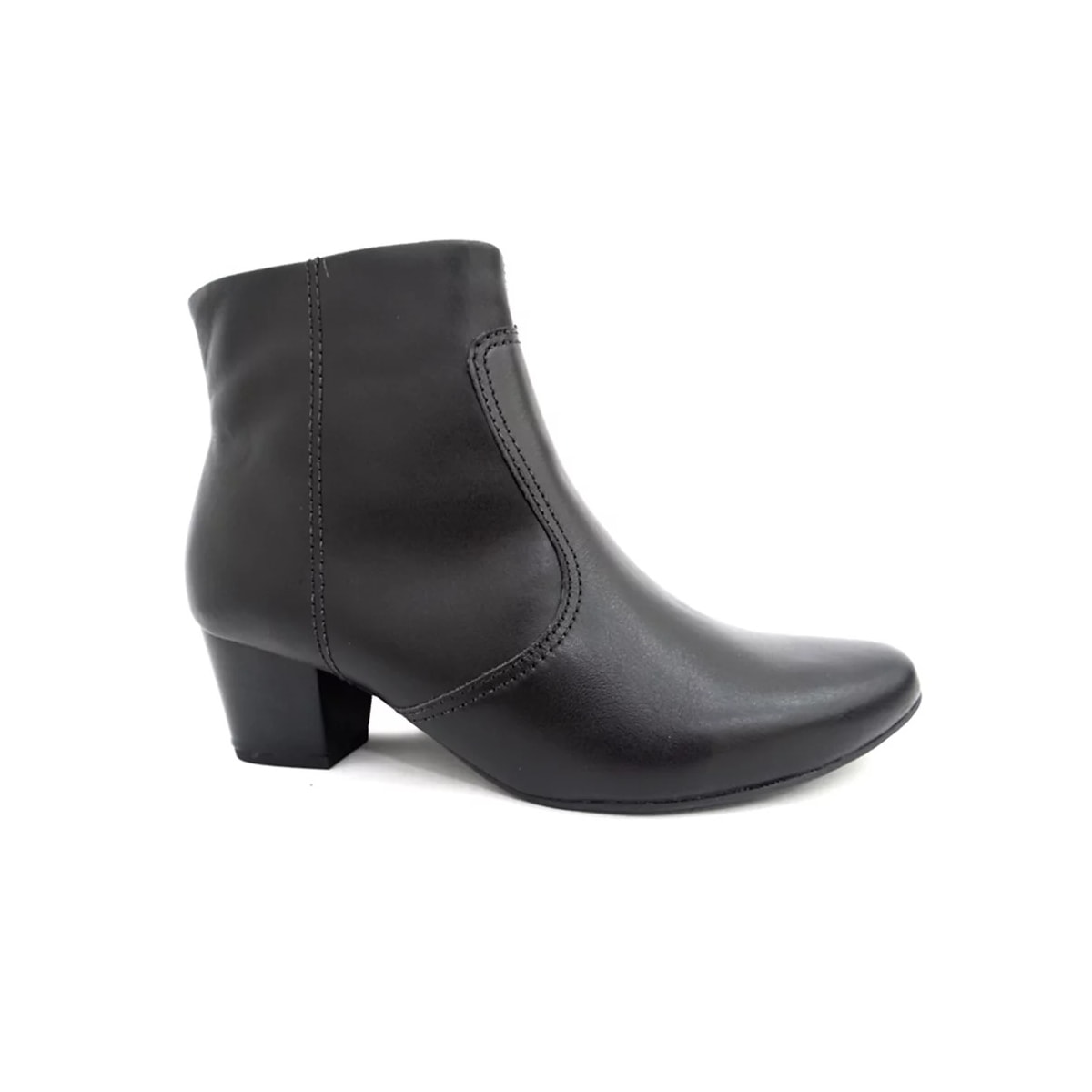 Bota Usaflex De Couro Conforto Q6689 Preto Bota Usaflex De Couro Conforto Q6689 Preto