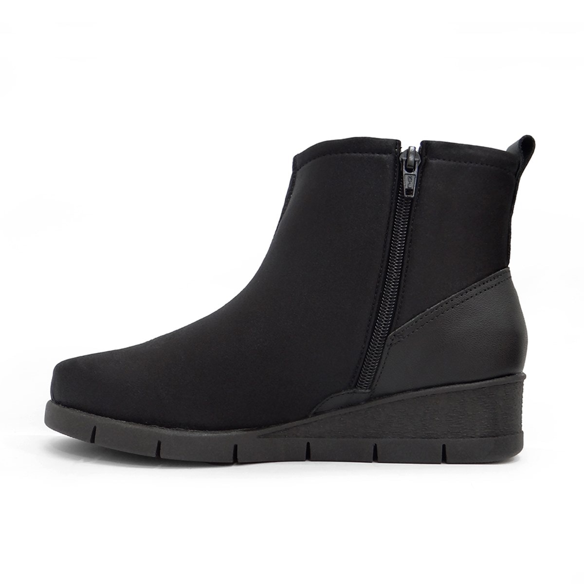 Bota Usaflex De Elastano Cano Curto Ad0522 Preto