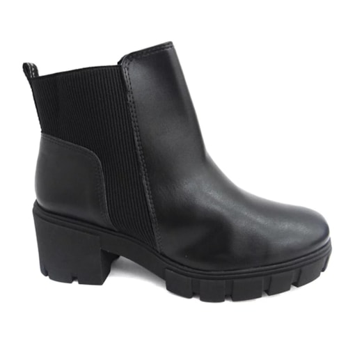 Bota Via Marte Cano Curto 23-308-01 Preto