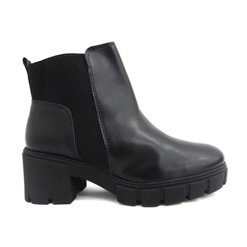 Detalhe - Bota Via Marte Cano Curto 23-308-01 Preto