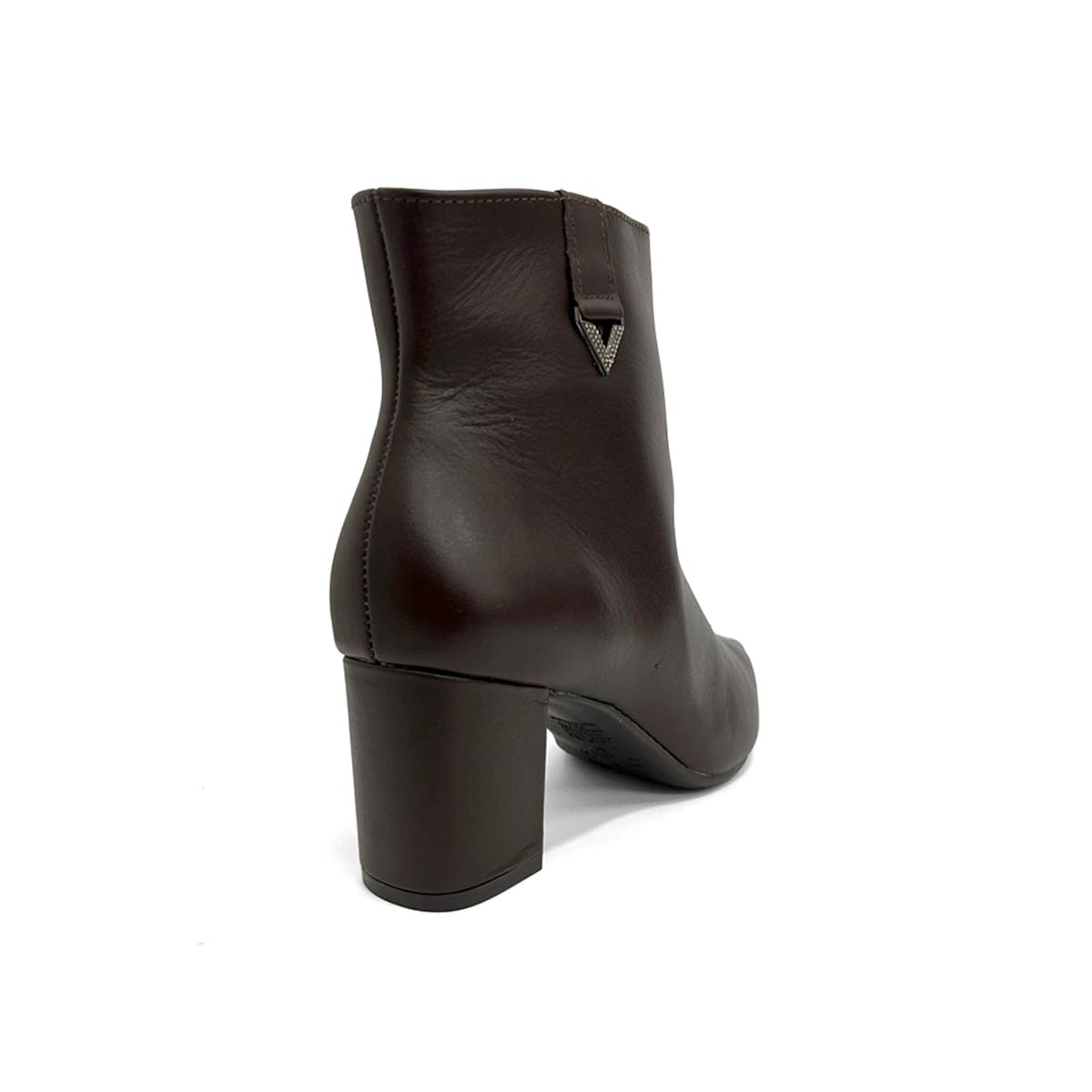 Bota Via Marte Cano Curto Salto Bloco 236-009-01 Cafe Bota Via Marte Cano Curto Salto Bloco 236-009-01 Cafe