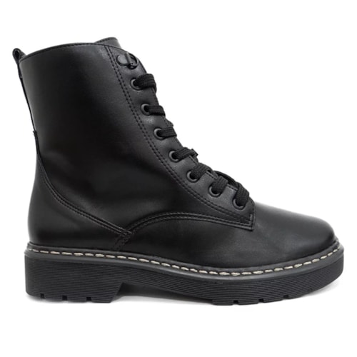 Detalhe - Bota Via Marte Coturno 089-001 Preto