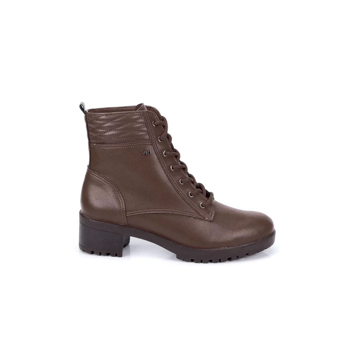 Bota Via Marte Coturno Feminino 22-701-01 Dark Brown