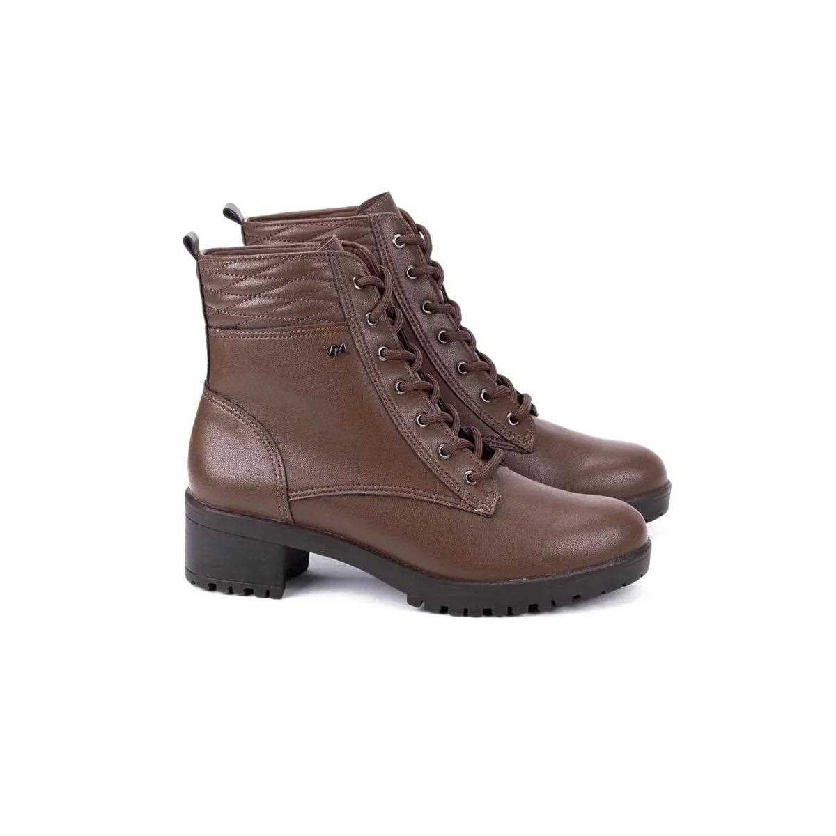 Bota Via Marte Coturno Feminino 22-701-01 Dark Brown Bota Via Marte Coturno Feminino 22-701-01 Dark Brown