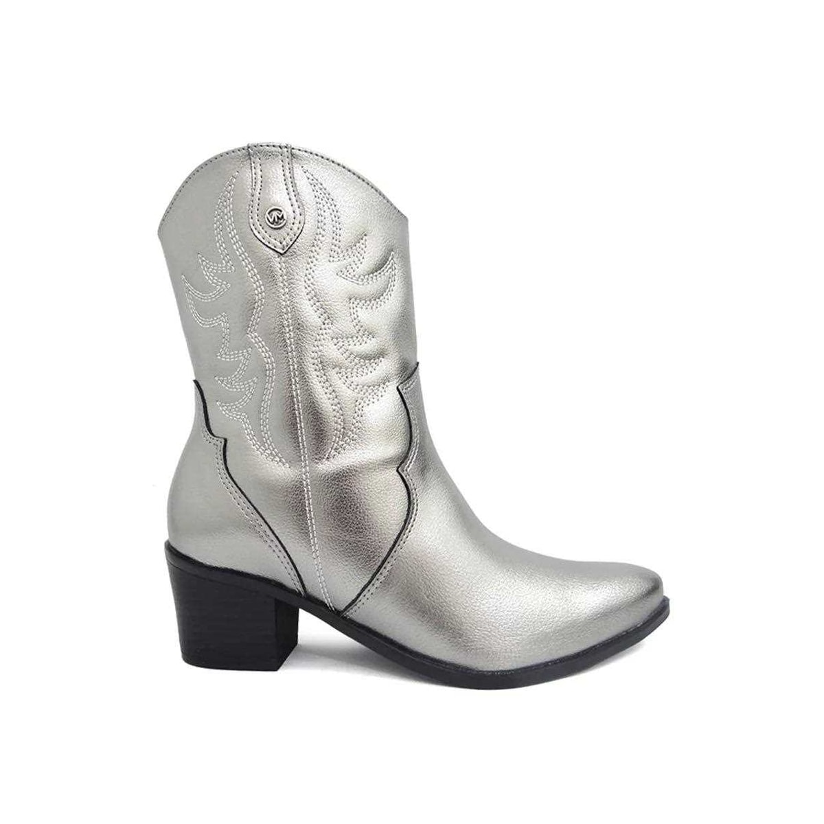 Bota Via Marte Western Cano Médio 23-1105 Pewter Bota Via Marte Western Cano Médio 23-1105 Pewter