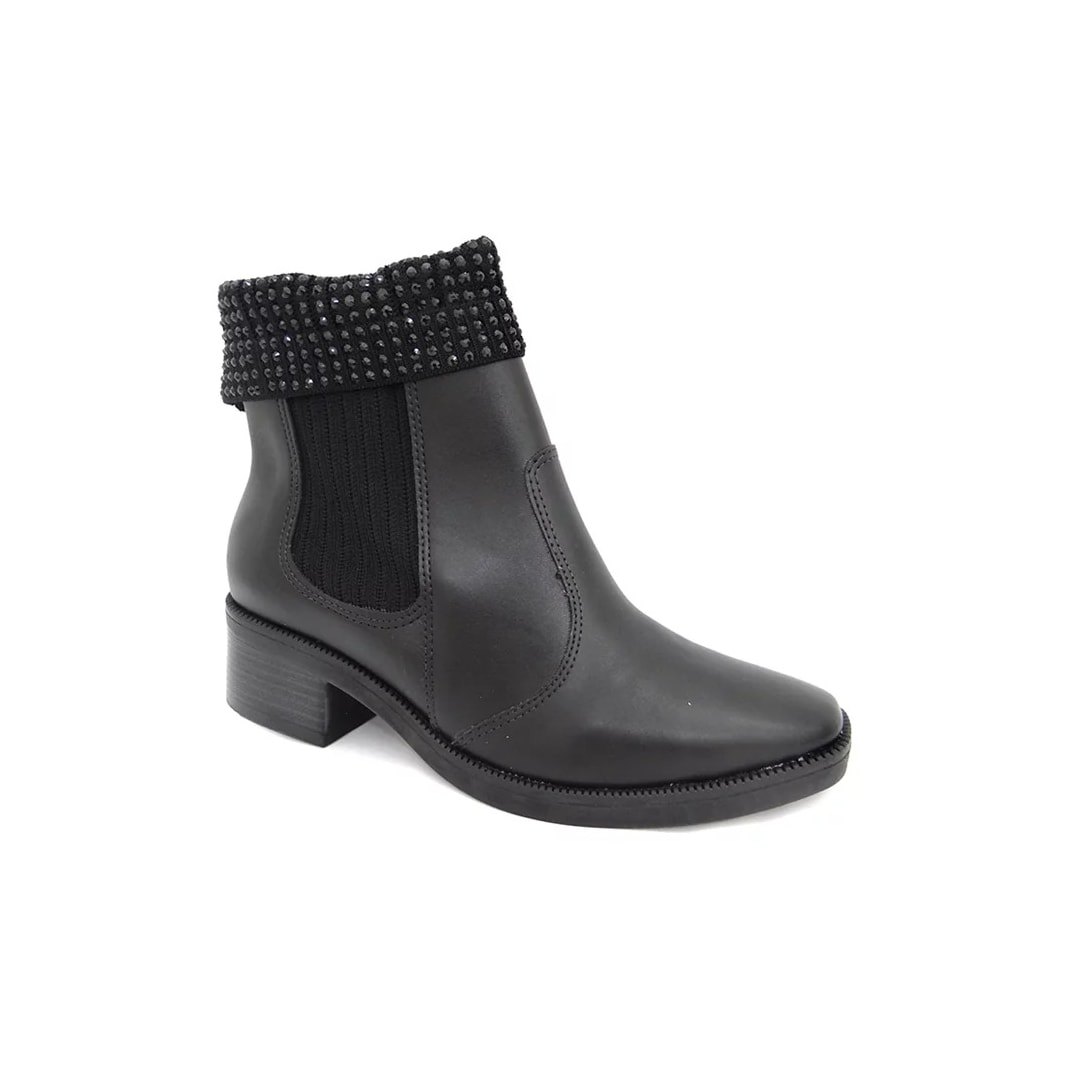 Bota Vizzano Cano Baixo Feminina 3088.104 Preto Bota Vizzano Cano Baixo Feminina 3088.104 Preto
