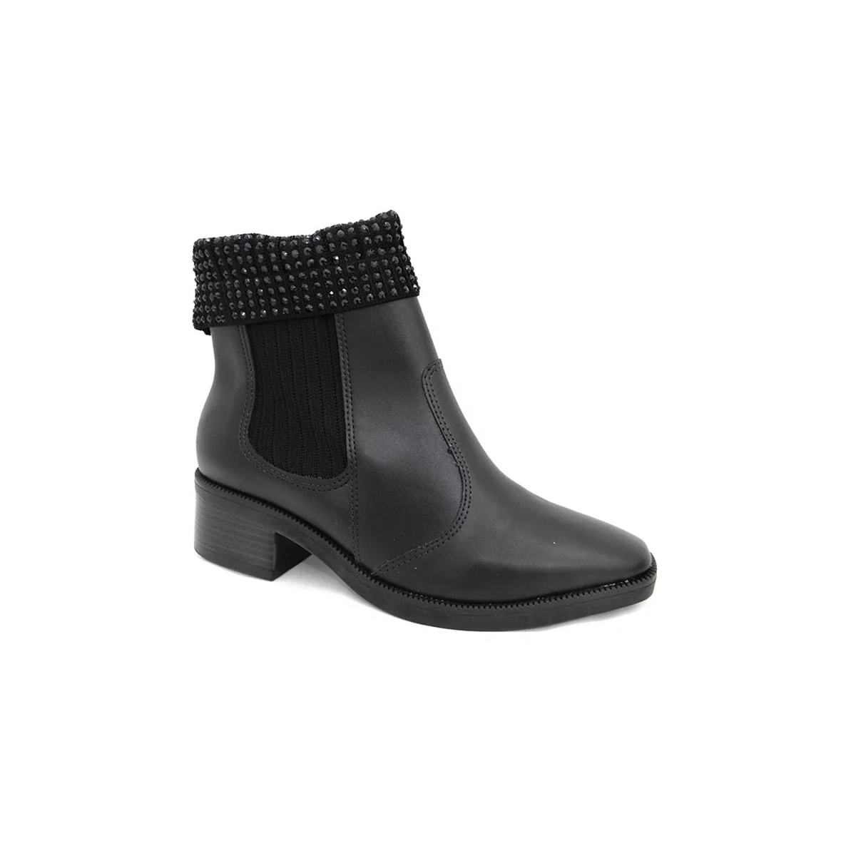Bota Vizzano Cano Baixo Feminina 3088.104 Preto Bota Vizzano Cano Baixo Feminina 3088.104 Preto