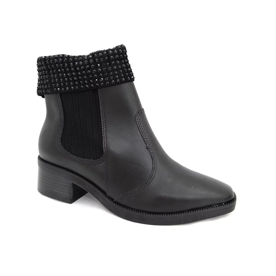 Bota Vizzano Cano Baixo Feminina 3088.104 Preto Bota Vizzano Cano Baixo Feminina 3088.104 Preto