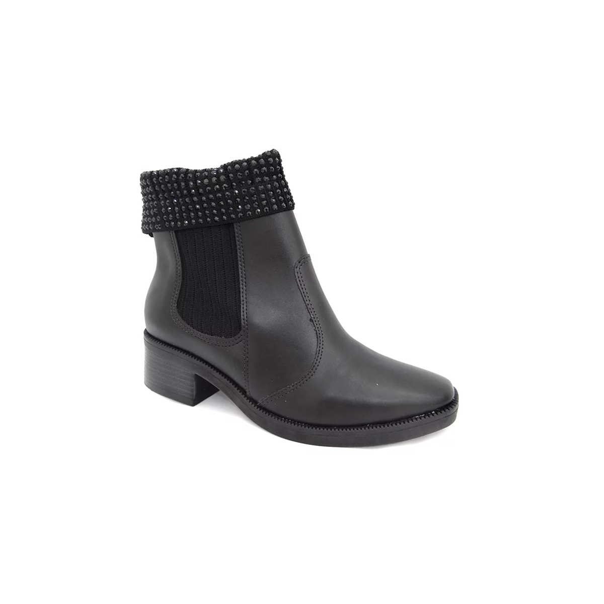 Bota Vizzano Cano Baixo Feminina 3088.104 Preto Bota Vizzano Cano Baixo Feminina 3088.104 Preto