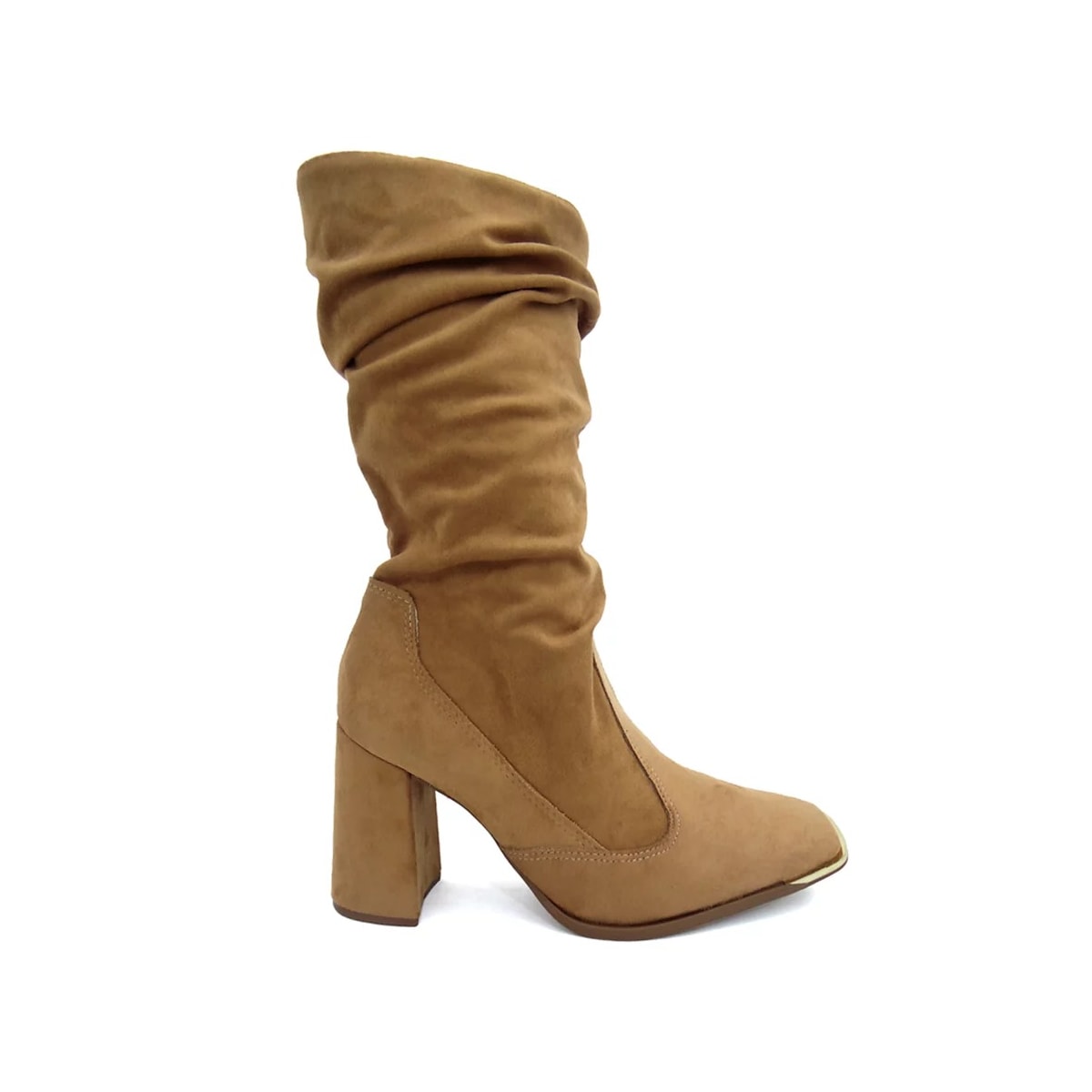 Bota Vizzano Feminina Camurça Strech 3085.205 Amendoa Bota Vizzano Feminina Camurça Strech 3085.205 Amendoa