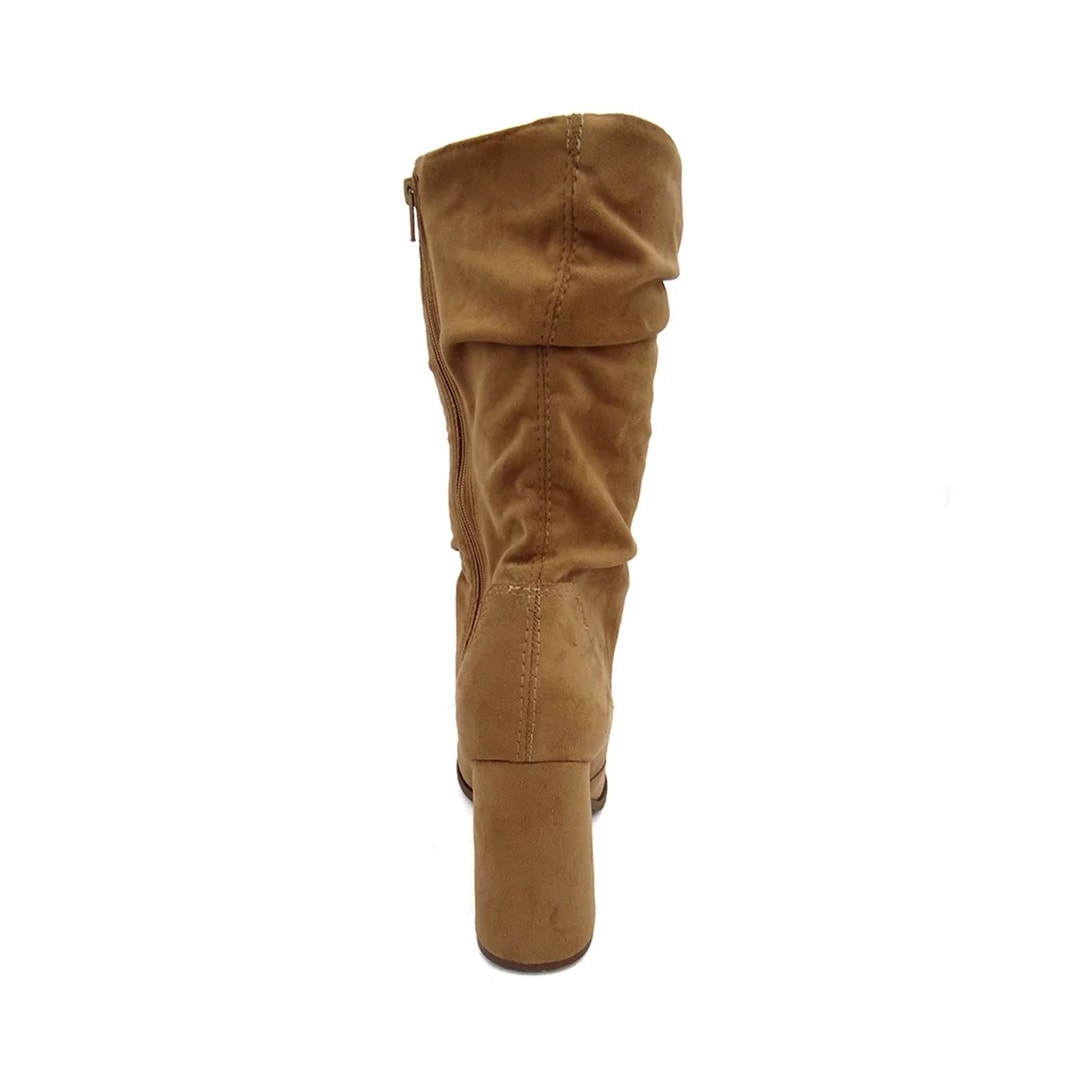 Bota Vizzano Feminina Camurça Strech 3085.205 Amendoa