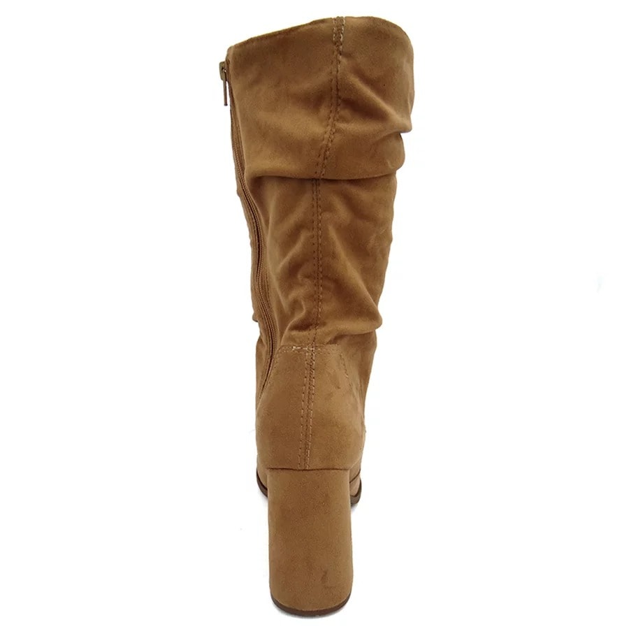 Bota Vizzano Feminina Camurça Strech 3085.205 Amendoa Bota Vizzano Feminina Camurça Strech 3085.205 Amendoa