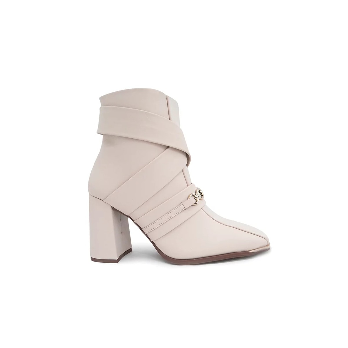 Bota Vizzano Feminino 3085.202 Creme Bota Vizzano Feminino 3085.202 Creme