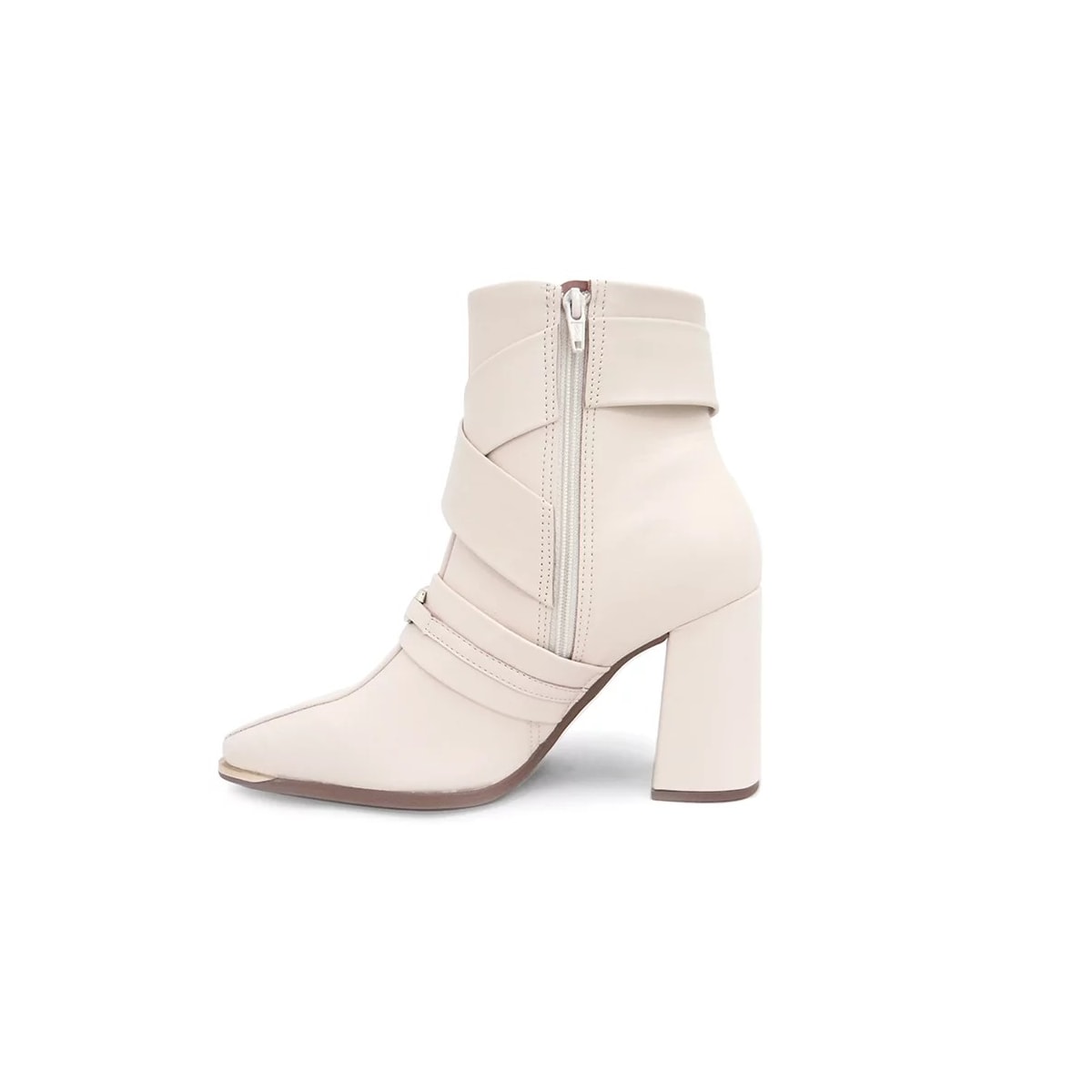 Bota Vizzano Feminino 3085.202 Creme Bota Vizzano Feminino 3085.202 Creme