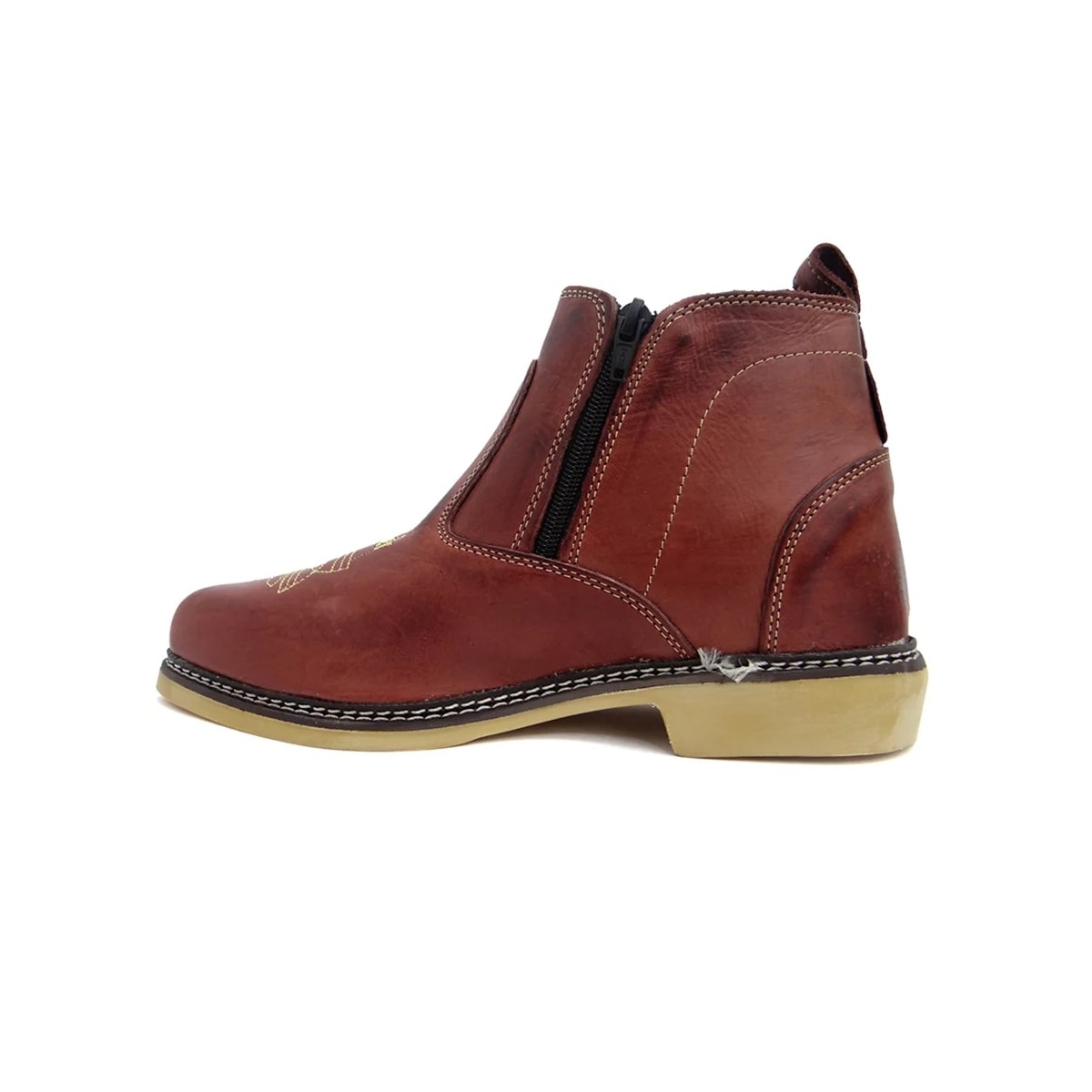 Botina Finca Pe Latego Couro F1000 Cafe Botina Finca Pe Latego Couro F1000 Cafe