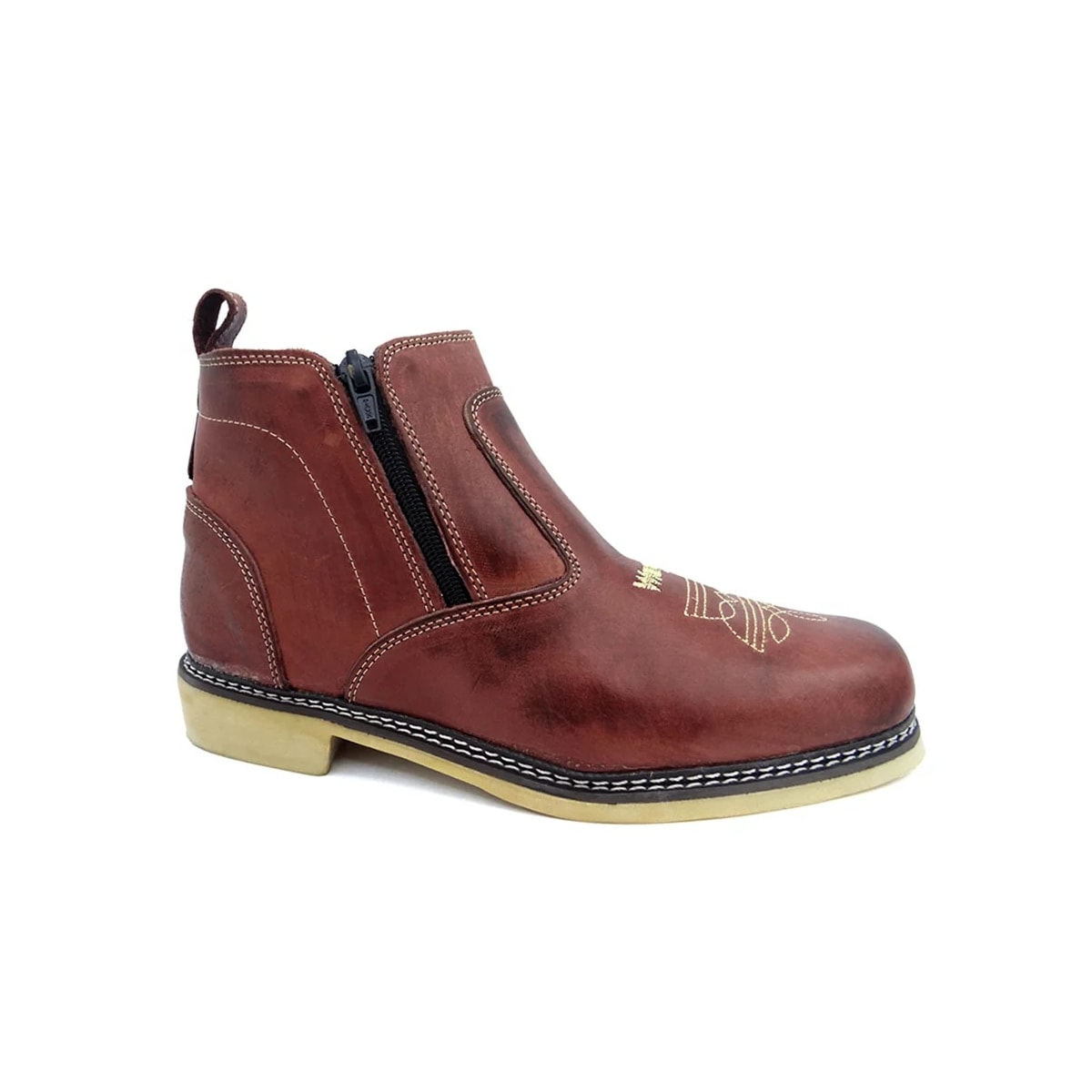 Botina Finca Pe Latego Couro F1000 Cafe Botina Finca Pe Latego Couro F1000 Cafe