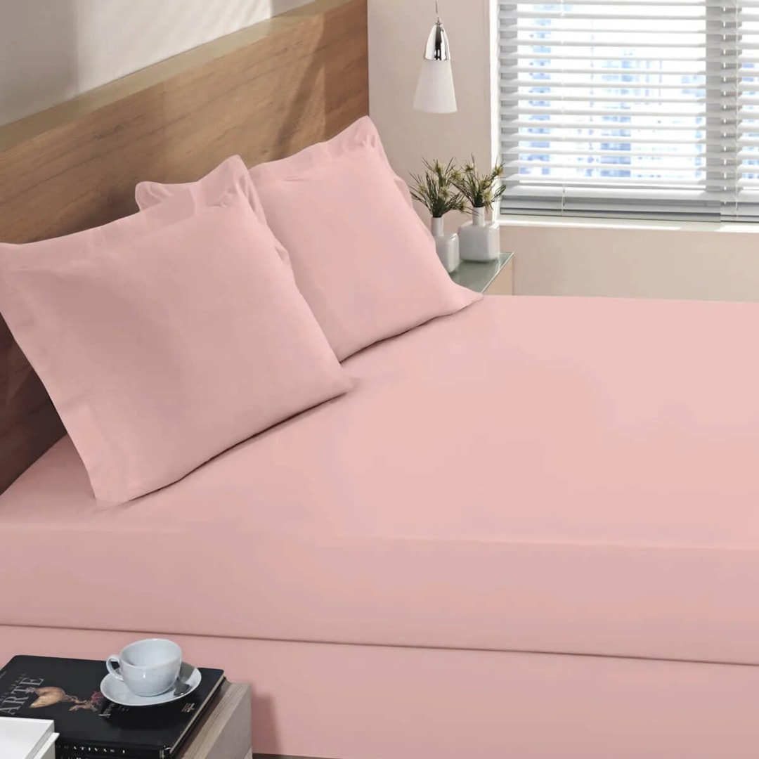 Bouton Fronhas 100% Algodao 2 Pcs 407 Rosa Talco