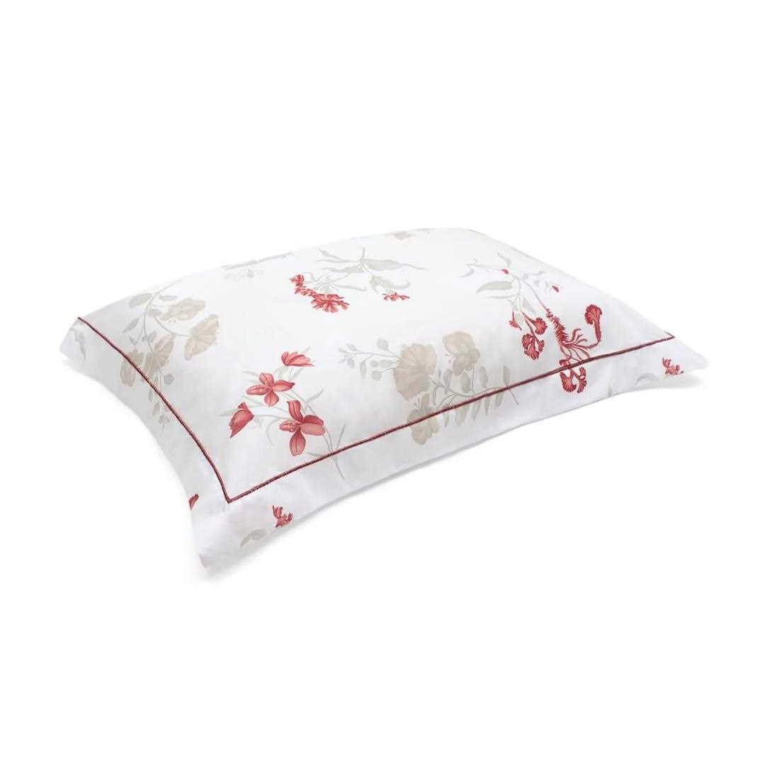 Bouton Jogo Casal Simples Fio 180 3Pcs Reflete Casal Carmem Vermelho