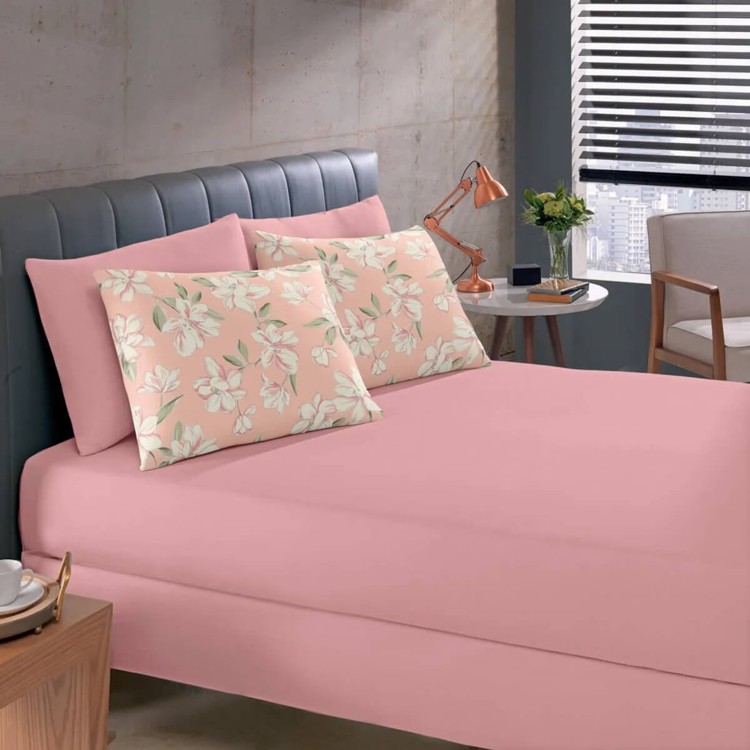 Bouton Jogo De Cama  Basic  Rolinho Solteiro King 2 Pcs Daiane Rosa