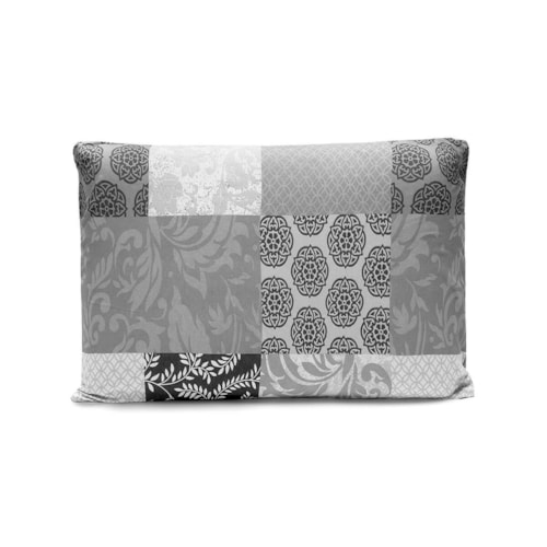 Detalhe - Bouton Jogo De Cama Basic Rolinho Solteiro King 2 Pcs Salim Preto