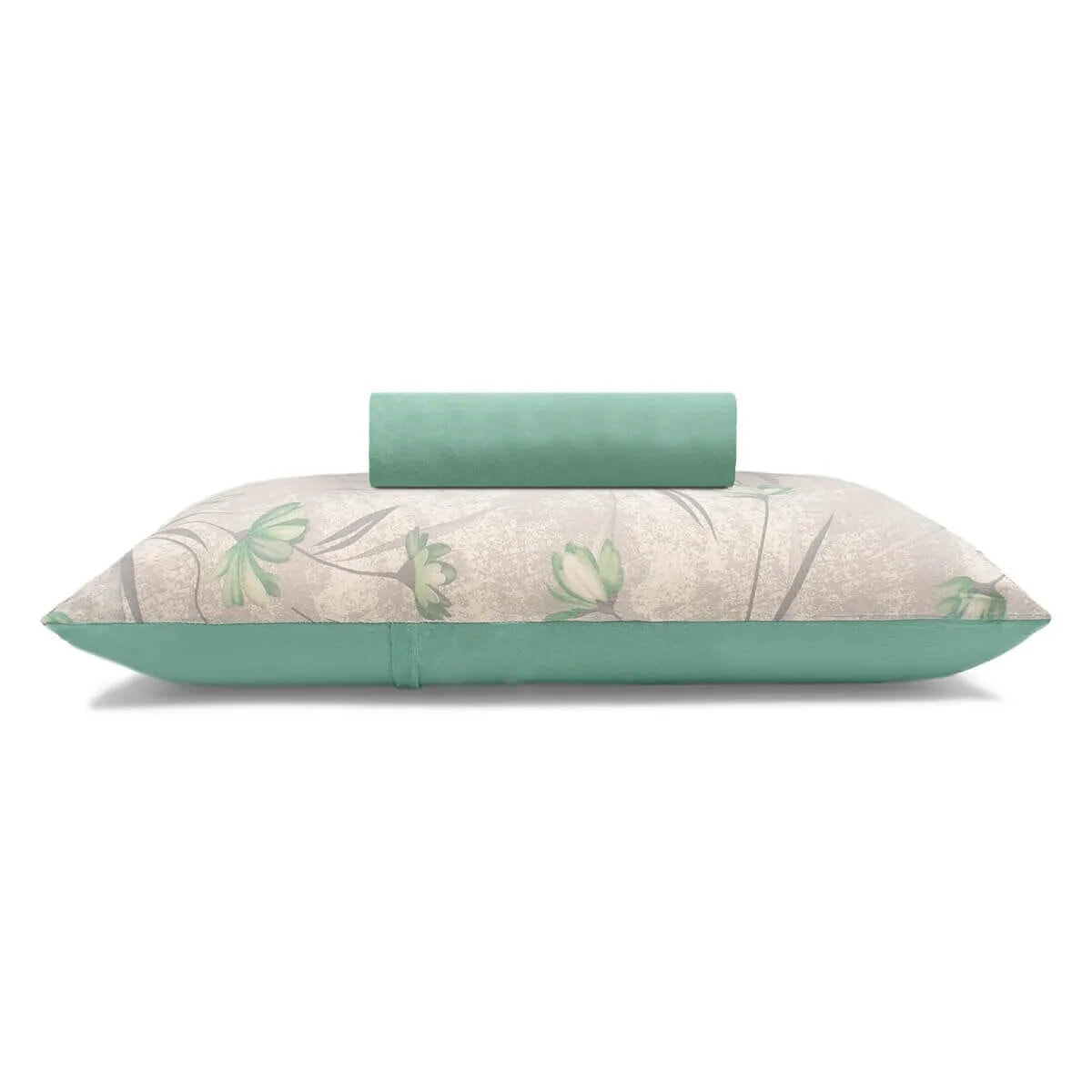 Bouton Jogo De Cama Basic Rolinho Solteiro King 2 Pcs Sandrine Menta Bouton Jogo De Cama Basic Rolinho Solteiro King 2 Pcs Sandrine Menta