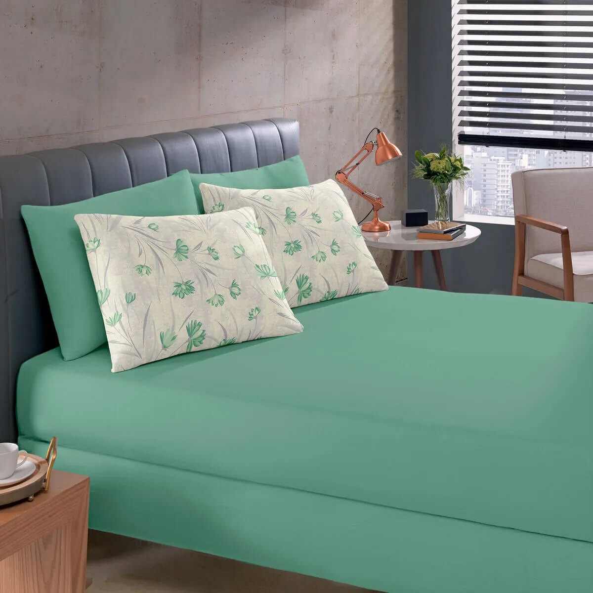 Bouton Jogo De Cama Basic Rolinho Solteiro King 2 Pcs Sandrine Menta Bouton Jogo De Cama Basic Rolinho Solteiro King 2 Pcs Sandrine Menta