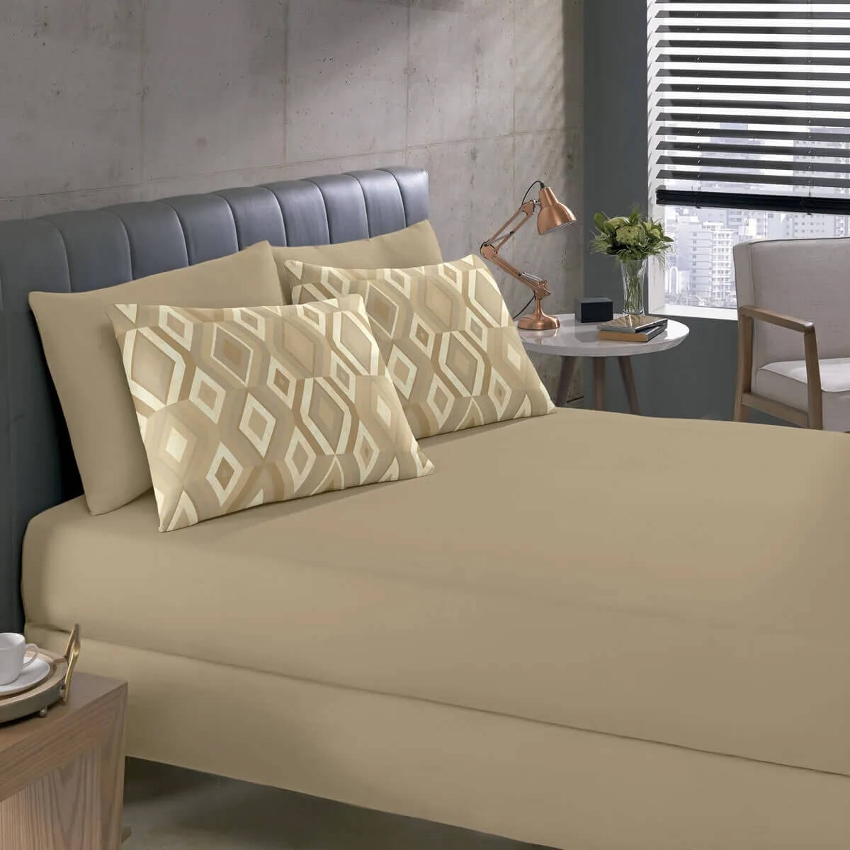 Bouton Jogo De Cama Basic Rolinho Solteiro King 2 Pcs Silver Caramelo Bouton Jogo De Cama Basic Rolinho Solteiro King 2 Pcs Silver Caramelo