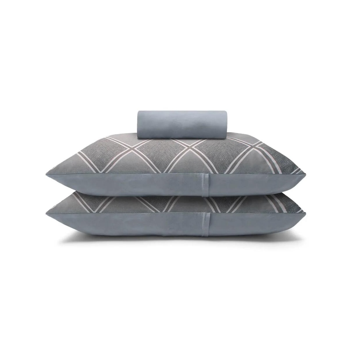 Bouton Jogo Queen 3 Peças Queen Basic Clinton Cinza Bouton Jogo Queen 3 Peças Queen Basic Clinton Cinza