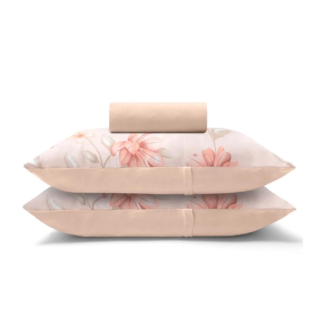 Bouton Jogo Queen 3 Peças Queen Basic Jania Coral Bouton Jogo Queen 3 Peças Queen Basic Jania Coral
