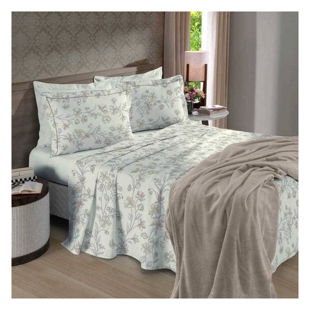 Bouton Jogo Solteiro King 180 Fios 3Pcs Reflete Trudy Bege Bouton Jogo Solteiro King 180 Fios 3Pcs Reflete Trudy Bege