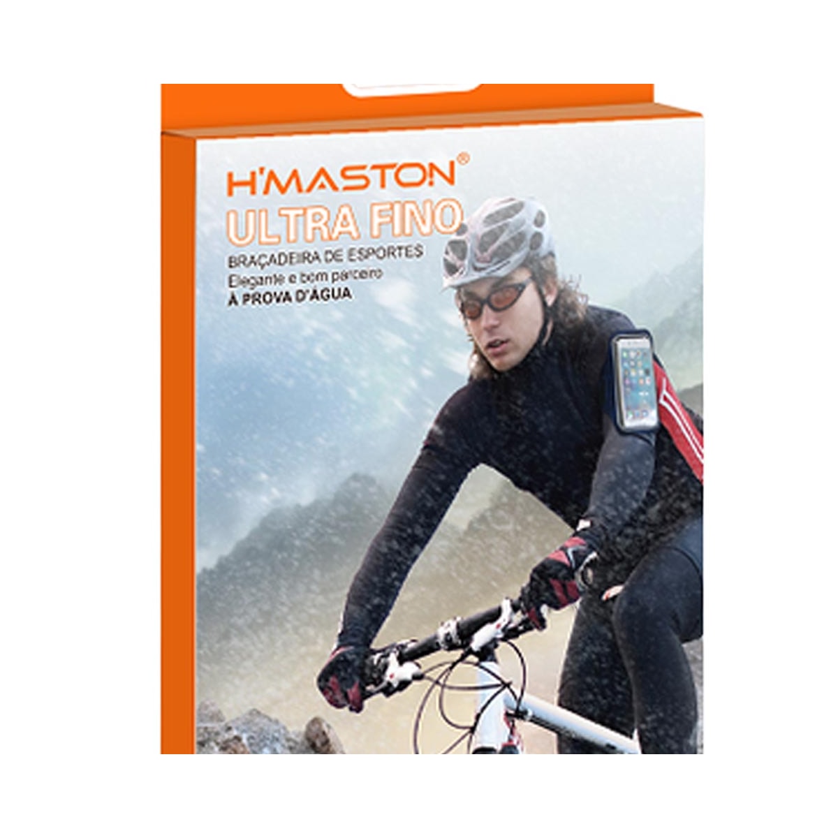 Braçadeira H'maston Ultra Fino Celular Bd-3D Preto Braçadeira H'maston Ultra Fino Celular Bd-3D Preto