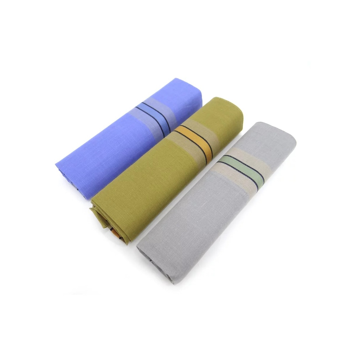 Caixa Com 3 Lenços Presidente Liso Algodão 2720 100% Algodão Caixa Com 3 Lenços Presidente Liso Algodão 2720 100% Algodão