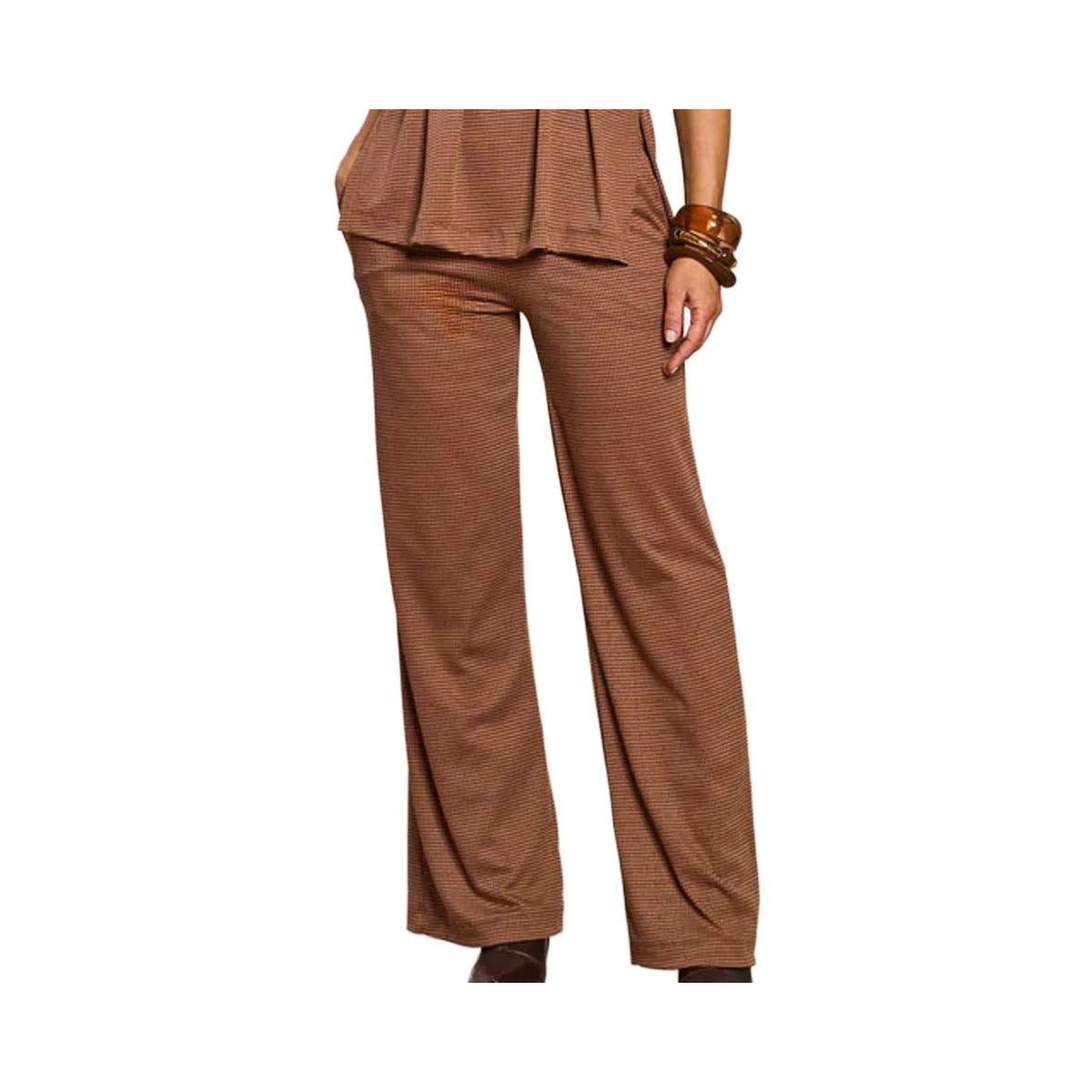 Calça Doce Trama Feminina Social 106275 Cafe