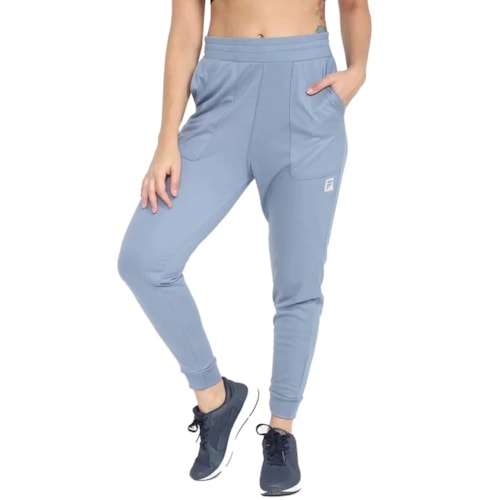 Calça Fila Jog Sports Forward Feminina Ta140164 Blue Gray/Light Gray