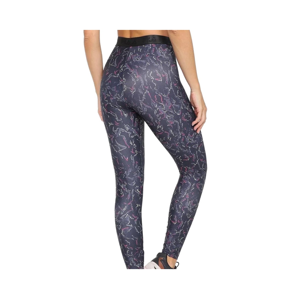 Calça Fila Legging Train Elastic Ii Tr280152 Estampado Preto