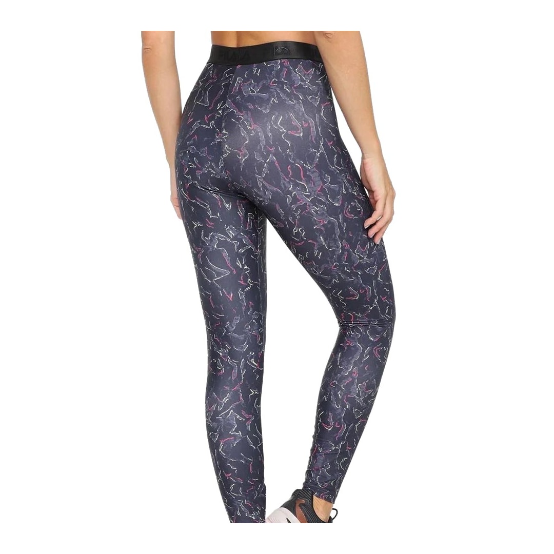 Calça Fila Legging Train Elastic Ii Tr280152 Estampado Preto