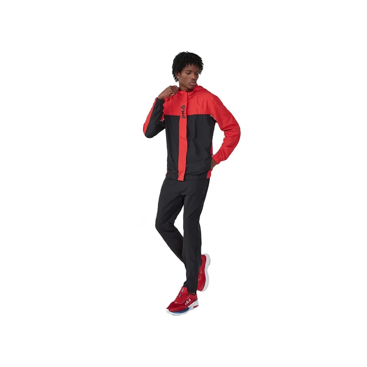 Calça Fila Slim Zip Masculina F11at129 Preto Calça Fila Slim Zip Masculina F11at129 Preto