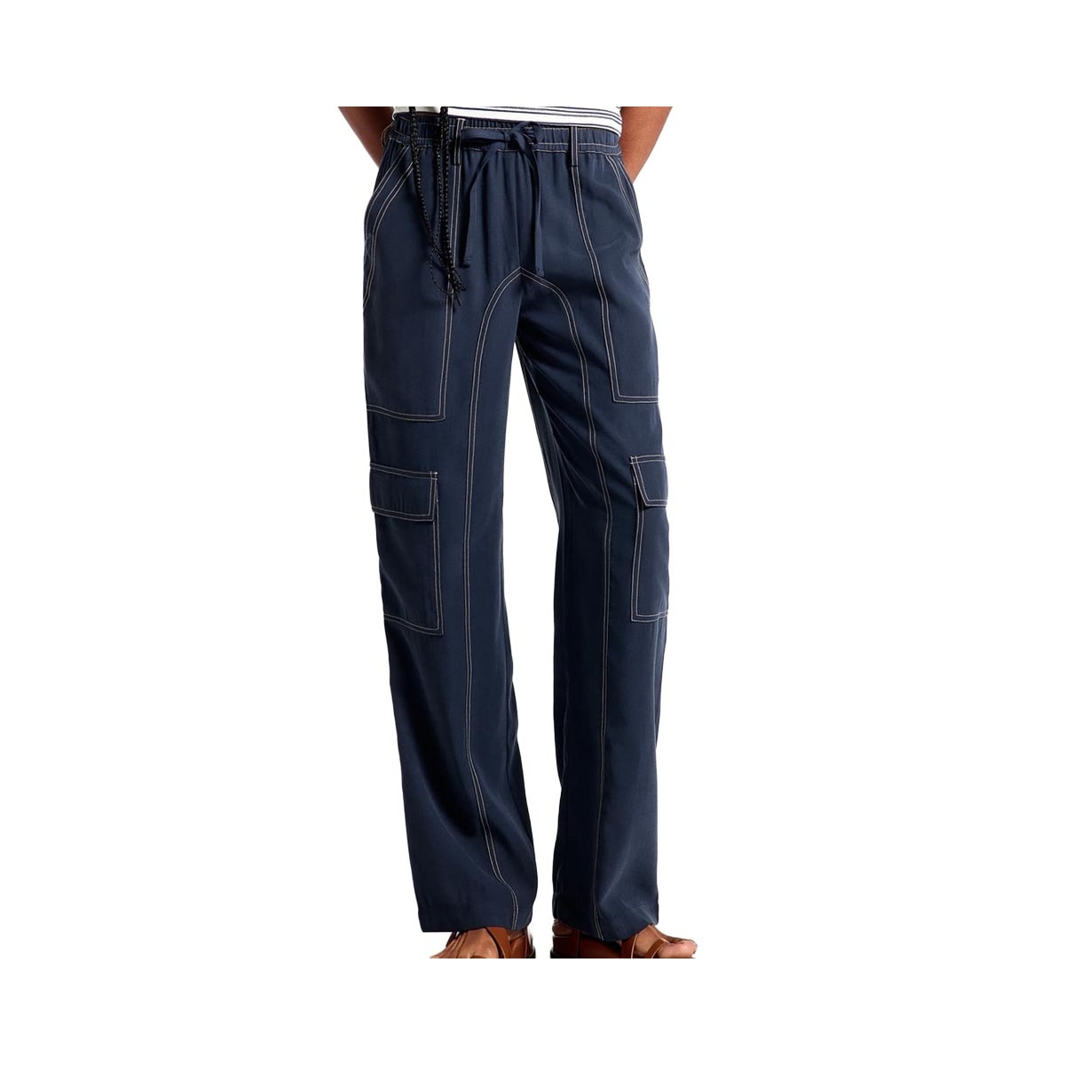 Calça Hering Feminina Cargo Peach Touch K6mw Azul Marinho Calça Hering Feminina Cargo Peach Touch K6mw Azul Marinho